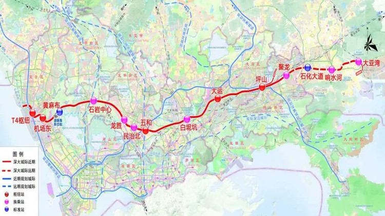 坪山?機(jī)場(chǎng)約40分鐘！這條城際鐵路刷新進(jìn)度條！