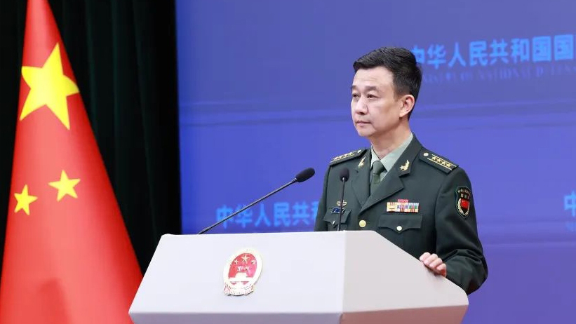 國(guó)防部：敦促美方立即停止對(duì)臺(tái)軍援軍售 停止在臺(tái)海拱火澆油